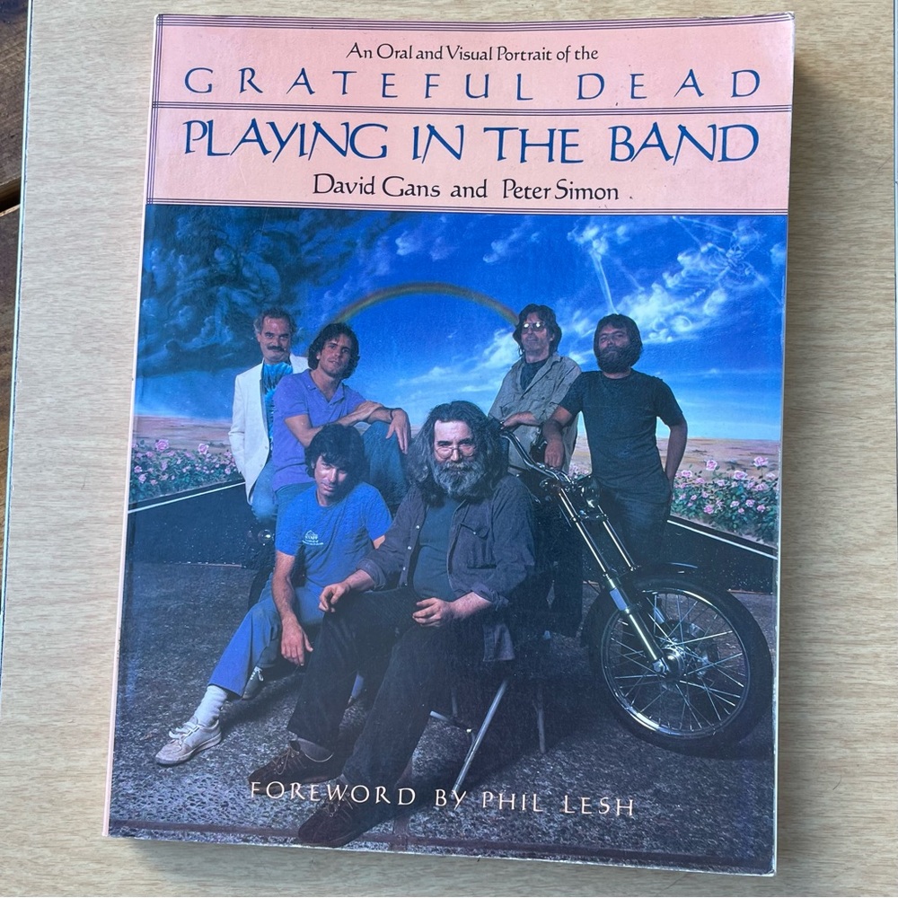 Grateful Dead Playing In The Band Vintage 1985 Softcover Book By Gans & Simon